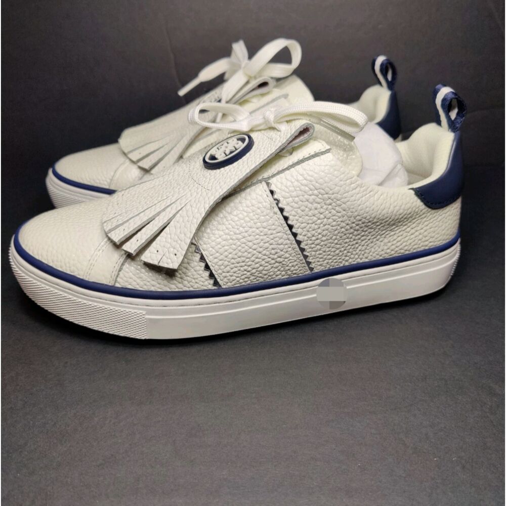 G/FORE NWT White Leather Gallivanter Golf Shoes - Size 10.5 - Resort Luxury